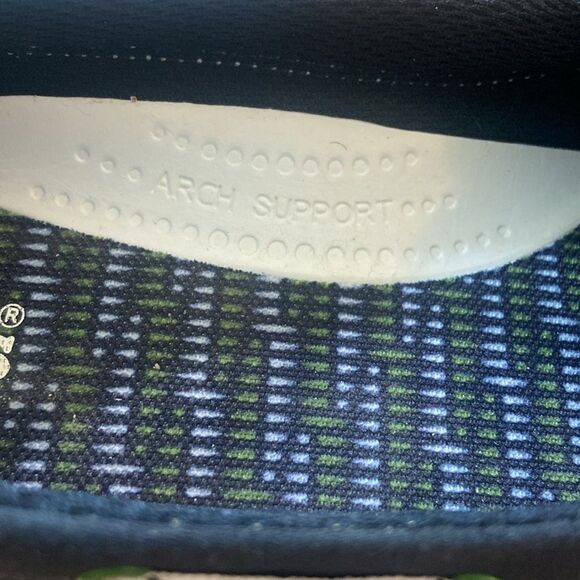 Y2K Keds Madras Navy Sneakers with Green Accents Size 8  5.5 - Picture 8 of 8